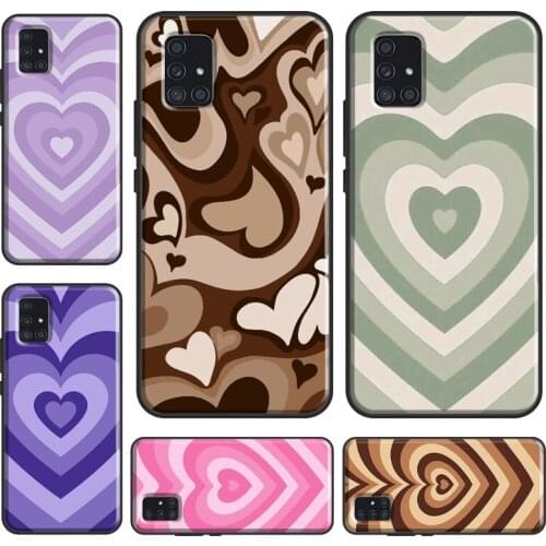 Latte Love Coffee Heart Brown Case For Samsung A12 A32 A42 A52 A72 A20e A21S A11 A31 A51 A71 A70 A50 A10 A20 A02 S Cover
