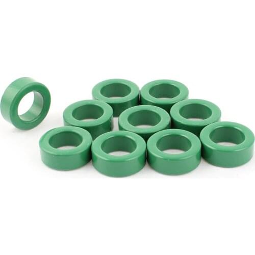 UXCELL 10 Pcs/lot Ferrite Toroid Cores 22x14x8mm Used Widely in Chokes, ballasts, inductors, Power Transformer Green