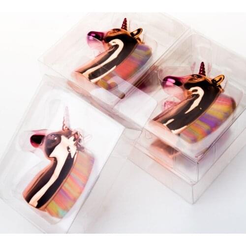 Unicorn Rainbow Horse Design Nail Art Clearing Brush Acrylic UV Gel Powder Glitter Dust Removal Nail Manicure Tools Nail Brush