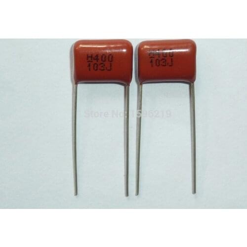 50pcs CBB capacitor 103 400V 103J 0.01uF 10nF P10 CL21 Metallized Polypropylene Film Capacitor