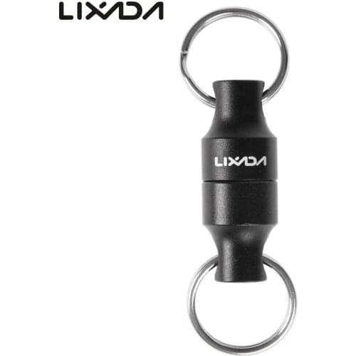 Lixada Magnetic Holder Fly Fishing Magnetic Net Release Holder Keeper Magnet Clip Landing Net Connector Black 36 * 13.5mm