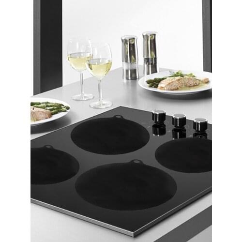 Nonslip Silicone Heat Insulation Pad Hot Induction Cooktop Mat Hot Pot Mat Cooker Protector Cook Top Cover Reusable