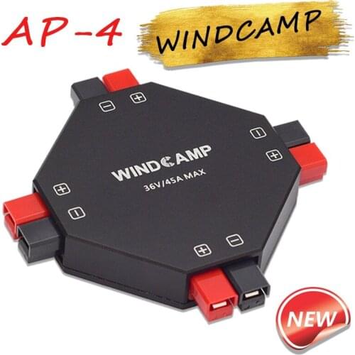 Latest version WINDCAMP AP-4 30A POWERPOLE SPLITTER 4-CH power supply Distributor HAM Radio