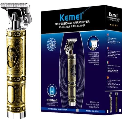 Professional 1200mAh battery hair clipper barber shop rotary motor hair trimmer men cordless edge electric hair cutting machine