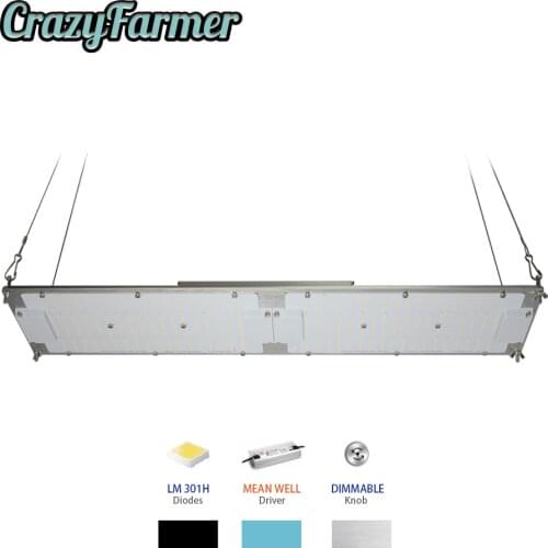 Crazy Farmer geeklight blue/silver led grow light 240W quantum qb288 bar lm301b mix 660nm full spectrum for indoor grow kit