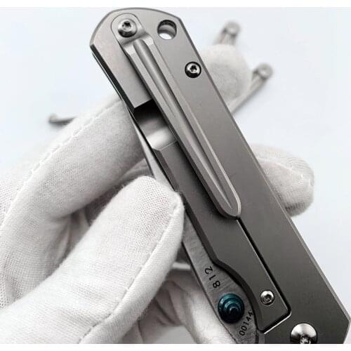 Titanium alloy integrated CNC back clip Pocke Clip DIY Tool for srmkni- 812 901 902 9103 9104