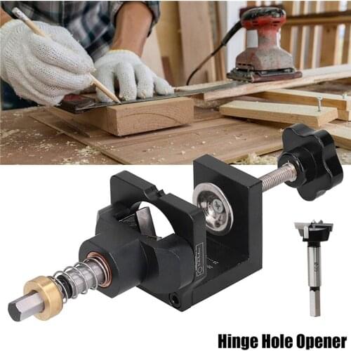 35mm Cabinet Hinge Drilling Hole Puncher Woodworking Doweling Jig Multifunction Punching Positioner Guide Locator Carpentry Tool