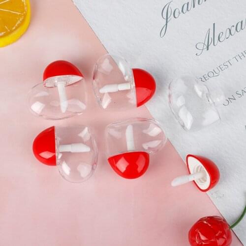 5/10Pcs 5ml Cute Love Heart Shaped Empty Lip Gloss Container DIY Balm Tubes Bottle Cosmetic Container Tool Makeup Organizer
