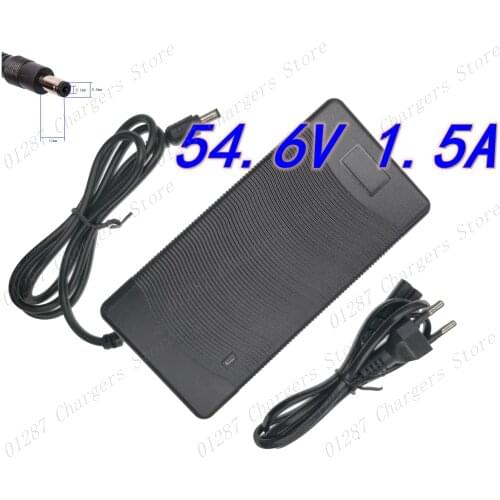 54.6V1.5A charge 54.6V 1.5A electric bicycle lithium battery charger DC Plug for 48V lithium battery pack 54.6V1.5A charge