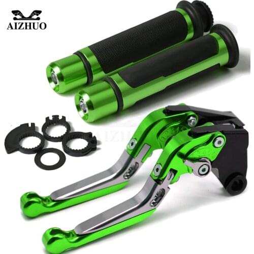 Motorcycle Accessories Brake Clutch Lever+Handle Grips Handlebar For KAWASAKI VERSYS650cc VERSYS 650 cc 650CC 2015 2016