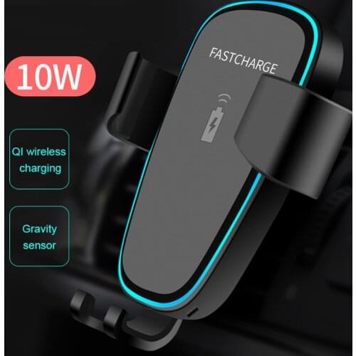 Car Mount Qi Wireless Charger for LG V50 ThinQ 5G Case Mobile Phone Fast Wireless Charging Car Phone Holder For LG G8 G8s ThinQ