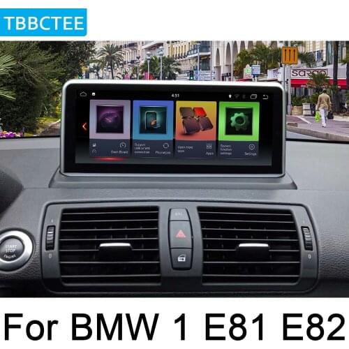 For BMW 1 E81 E82 2005~2012 Idrive Car Android Radio GPS Multimedia player stereo HD Screen Navigation Navi Media Map WIFI BT