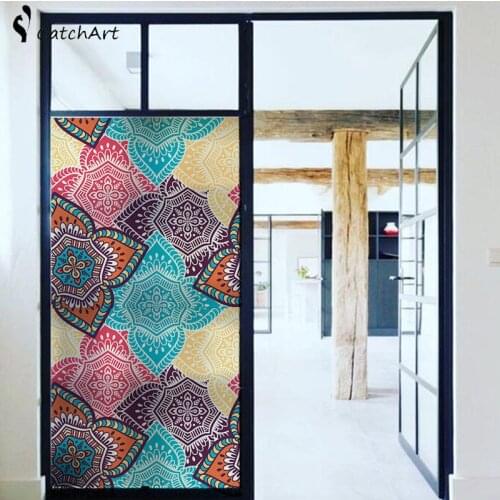 No glue colorful Window film glass stickers opaque shading bedroom glass door decoration film window paper window stickers