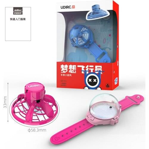 Watch Aircraft Mini Drone Ufo Quadcopter Remote Control Aircraft Mini Drone One Button Take Off Childrens Toy Toys for Boy Girl