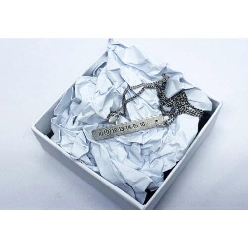 Digital Necklace Independent Ins Personality 925 Sterling Silver Tag