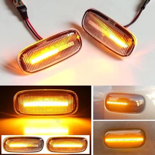 For Audi A3 S3 8L 2000-2003 A8 D2 1999-2002 TT 8N 2000-2006 LED Dynamic Side Marker Turn Signal Light Indicator