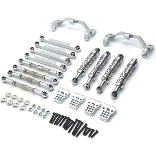 For MN D90 D91 D96 MN90 MN99S 1/12 RC Car Upgrade Parts Metal Pull Rod Link Tie Rod Shock Absorber Accessories
