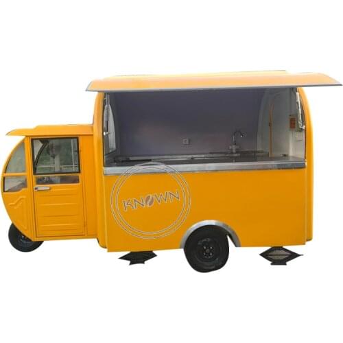 Customized Electric Tricycle Mobile Food Cart Truck Kitchen Hot Dog Coffee Ice Cream Vending Carts For Sale