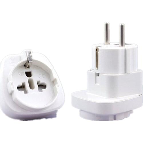 European EU KR Plug Adapter AU UK American US To EU Euro German KR Travel Plug Adapter Electrical Power Sockets