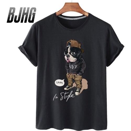 100% Cotton Anime Cartoon Dog Print Short-sleeved T-shirt Female Half-sleeved Summer Casual Oversized T-shirt Ladies Shirt S-4XL