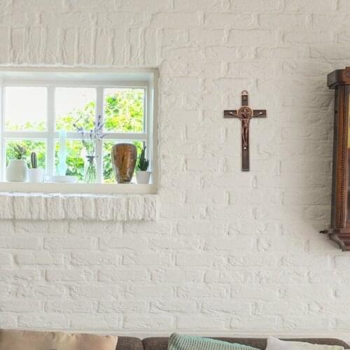 Catholic Jesus Cross Pendant Christ Religious Car Pendant Hanging Wall Crucifix