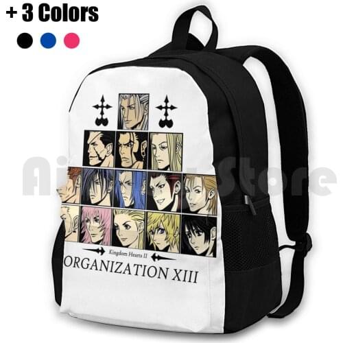 Kingdom Hearts Ii Organization 13 ( Color ) Outdoor Hiking Backpack Riding Climbing Sports Bag Kingdom Hearts Kingdom Hearts 2