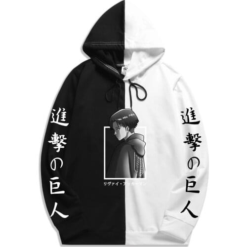 Summer Japan warm blood Anime Harajuku Attack On Titan print Patchwork Thin Hoodie Hoodies Streetwear Sweatshirt The Sharingan
