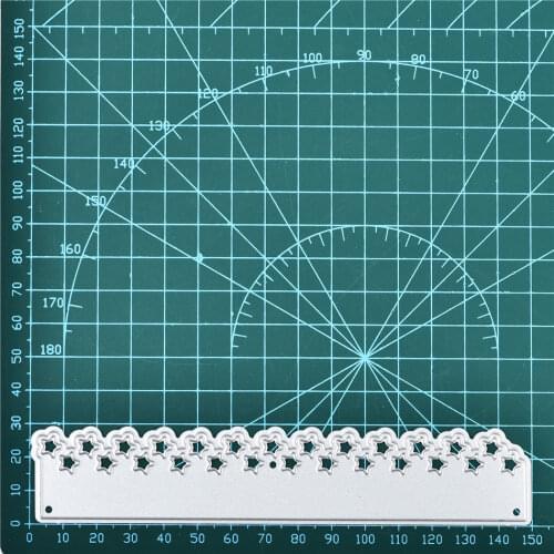 YaMinSanNiO Star Border Metal Cutting Dies Scrapbooking Album Die Cut Frame Dies Card Making Embossing Stencil Lace Cutting Dies