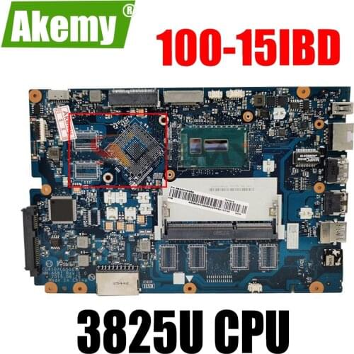 NM-A681 motherboard For Lenovo Ideapad 100-15IBD 100 15IBD CG410/CG510 NM-A681 notebook motherboard pentium 3825U CPU 100% TEST