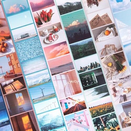 Time Film Long Paper Tape Hand Account Diy Decorative Landscape Sticker Stickers Hand Account