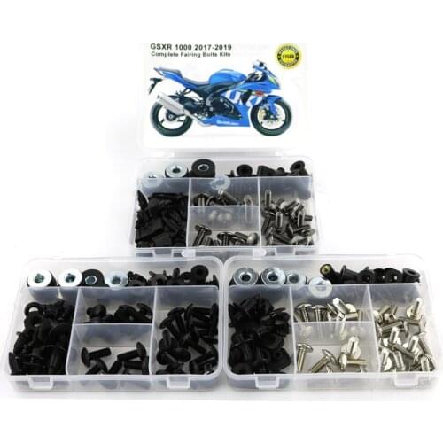 Fit For Suzuki GSXR1000 2017 2018 2019 Motorcycle Complete Covering Full Fairing Bolts Kit Steel Clips Bodywork Screws Nuts