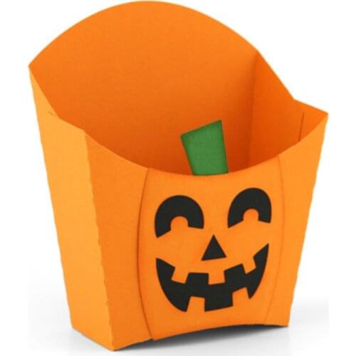 Happy Halloween Box Metal Cutting Dies For Scrapbooking Stencils DIY Album Cards Decoration Embossing Folder Craft Die Cuts