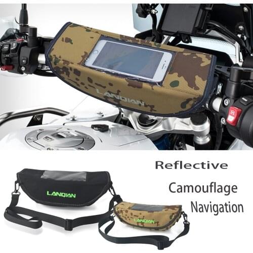 Motorcycle Handlebar Bag Camouflage reflective GPS storage bag For Honda XADV 750 X ADV 2017 2018 X-ADV750