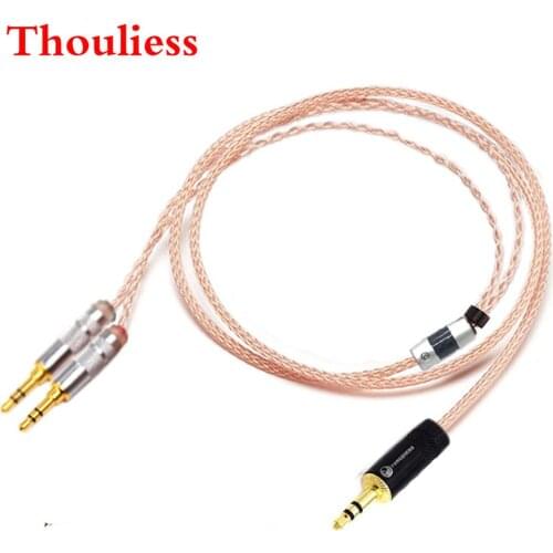 Thouliess 2.5/3.5/4.4mm Balanced Single Crystal Copper Headphone Upgrade Cable for MDR-Z7 Z7M2 MDR-Z1R AH-D600 D7100 D7200 D9200