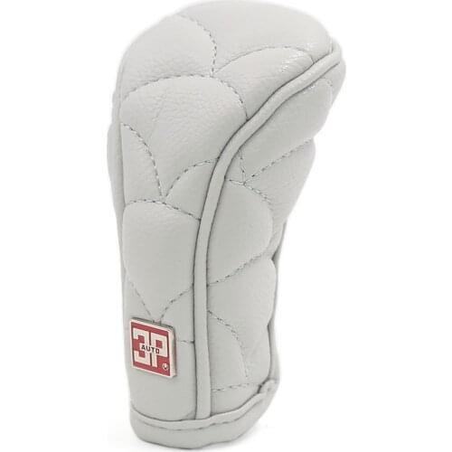 X Autohaux Universal Car Vehicle Gray Detachable Zipper Closure Gear Shift Lever Knob Cover