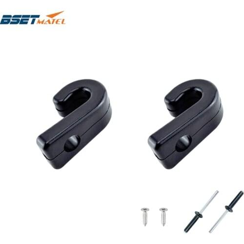 1 Pair J Shape Hook Durable Plastic J Shape Screws Lashing Hook J-hooks Tie Down Hook for Kayaks Canoes Rowing Boats Accessories