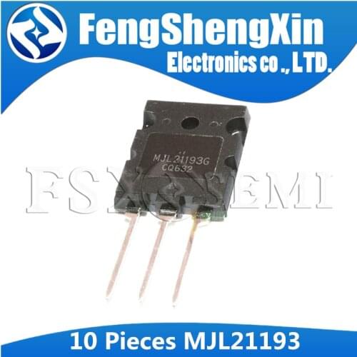 10pcs/lot MJL21193 MJL21193G TO-3P Silicon NPN Power Transistor