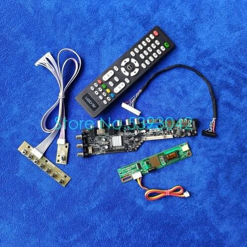 1CCFL 1400*1050 digital DVB drive board kit 30 Pin LVDS USB VGA AV Fit LTN150P2/LTN150P3/LTN150P4/LTN150PF/LTN150PG matrix