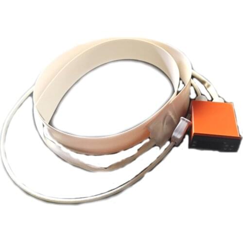 230V 110W 50*1400*1.5mm White Silicone Strip Heater for machine digital thermostat on wire 1500mm lead wire