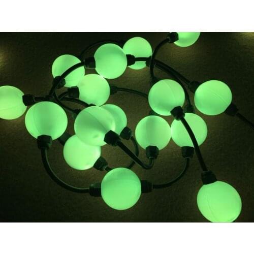360 degree 40pcs 50mm WS2811 full color milky ball;DC12V input;1.44W;double side with 3pcs 5050 leds each side