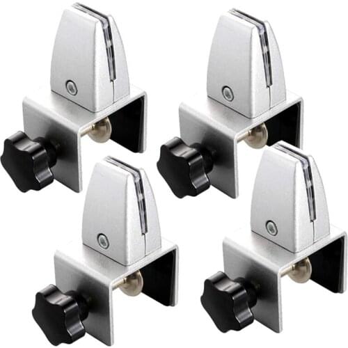4Pcs Sneeze Guard Clamp Bracket Office Desk Partition Support Bracket Aluminum Alloy Sneeze Guard Holder Clamp