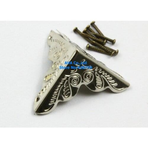 40 Pieces Silver Jewelry Box Corner Gift Box Corner Protector 25mm