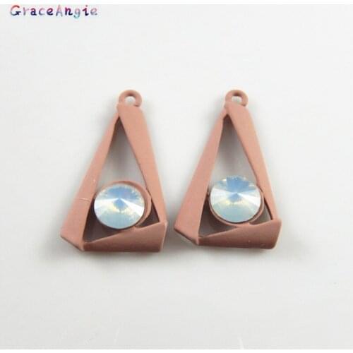 8PCS Geometry Charms Jewelry DIY For Bijoux Bracelet Necklace Pendant Hair Accessories Metal Material Findings Hohemia Juwelry