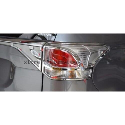 ABS Chrome Rear headlight Lamp Cover For 2013 for Mitsubishi Outlander Samurai