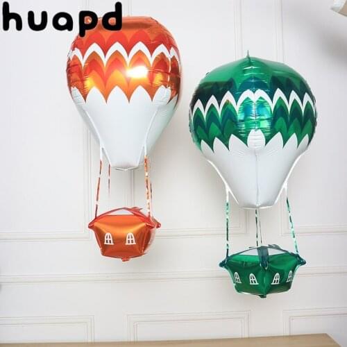 Aluminum film 4D balloon wedding birthday party decoration children party hot air balloon shape aluminum foil helium balloon