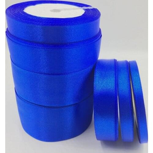 25 yards/roll) Navy Single Face Satin Ribbon Wholesale Gift Wrapping Christmas ribbons 40