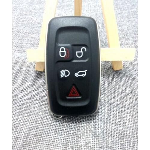 5 Buttons Smart Card Blank Remote Key Shell Case For Land Rover Range Rover Sport Evoque Discovery 4 Freelander Fob Key Cover