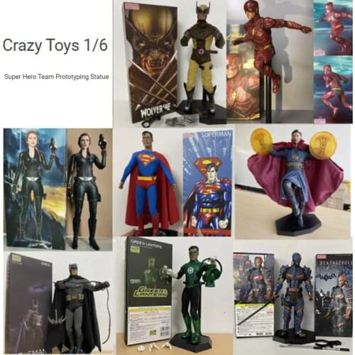 Thor Doctor Strange Figure The Flash Deathstroke Crazy Toys 1/6 Super Hero Team of Prototyping Statue Model Toy Doll