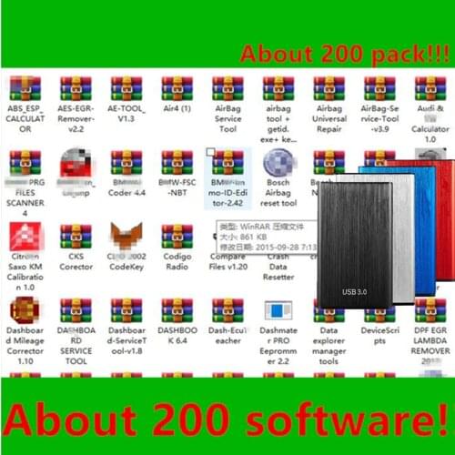 Hot ! 200 Pack ECU Tuning Softwares 200 in 1 MEGA Pack Chip Tuning Ecu software Egr Remover Dpf Remover Adblue Remover And More