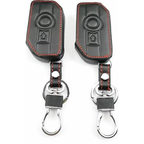 High-Quality Leather Key Case Cover For BMW Motorcycle F750GS F850GS K1600GT R1200GS LC ADV R1250GS ADV 2 Buttons Remote Control